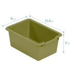 Portemanteau-vestiaire 5 sections avec banc et 5 bacs avant évidés pour tout-petits ECR4Kids Streamline