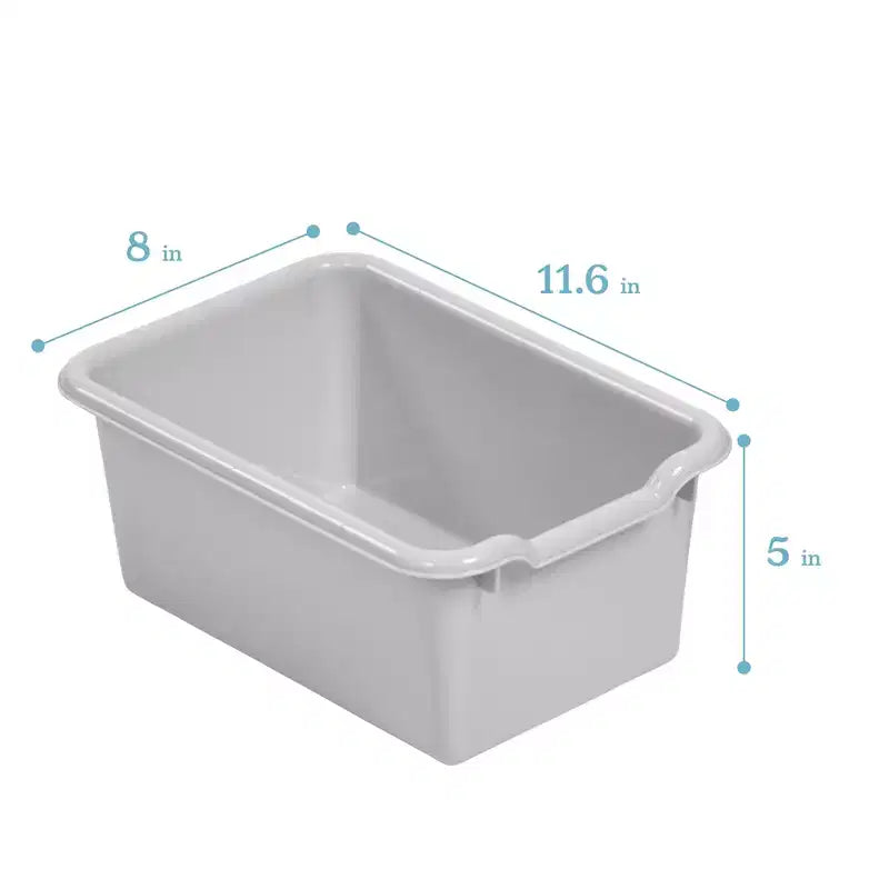 Meuble de rangement mobile ECR4Kids à 12 casiers et 15 bacs Scoop Front, 3x4, mobilier pour enfants