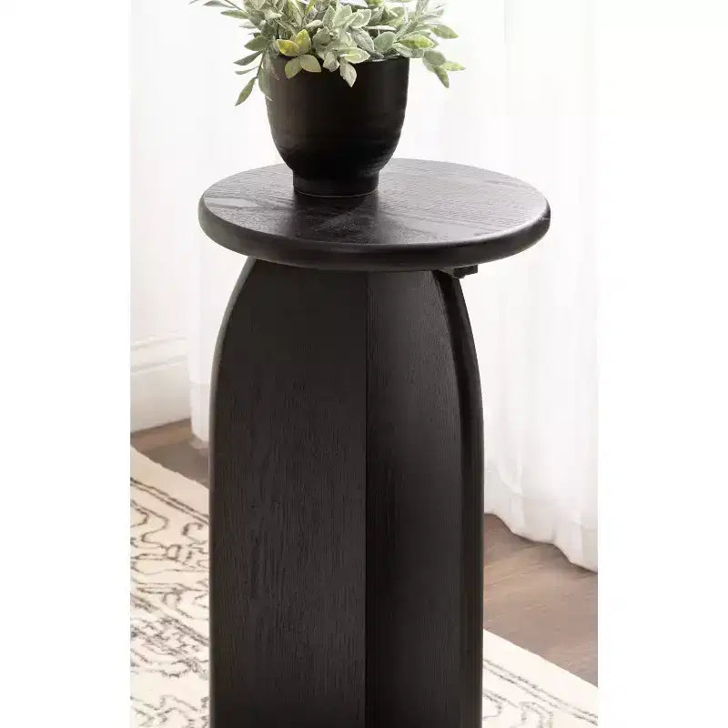 Table d'appoint ronde en bois Sora de Kate and Laurel