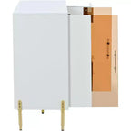 Armoire de rangement moderne avec portes en acrylique, étagères réglables pour cuisine, salle à manger, salon, couloir, bureau à domicile, organiseur spacieux