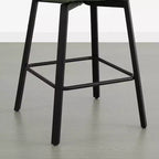 Tabouret de comptoir pivotant moderne Spruce&Spring avec dossier bas incurvé et assise rembourrée moelleuse
