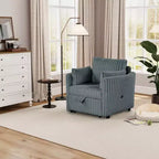 Fauteuil convertible CLIHOME avec USB et 2 oreillers, Canapé-lit une place, Canapé-lit gigogne