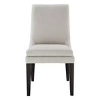 Chaise de salle à manger tapissée Spruce&Spring avec coussin d'assise double épaisseur et pieds en bois