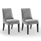 Chaise de salle à manger tapissée Spruce&Spring avec coussin d'assise double épaisseur et pieds en bois
