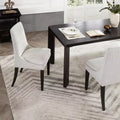 Spruce&Spring Upholstered Dining Chair with Double-layed Seat Cushion and Wood Legs