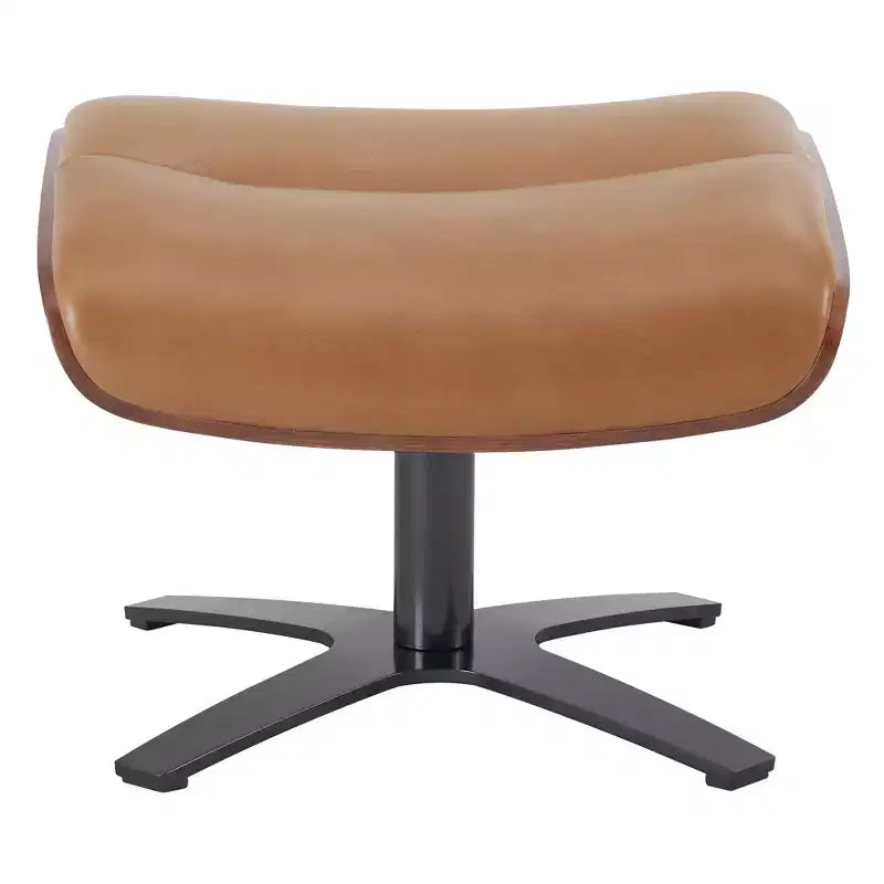 Fauteuil inclinable pivotant Spruce&Spring avec pouf et appuie-tête réglable