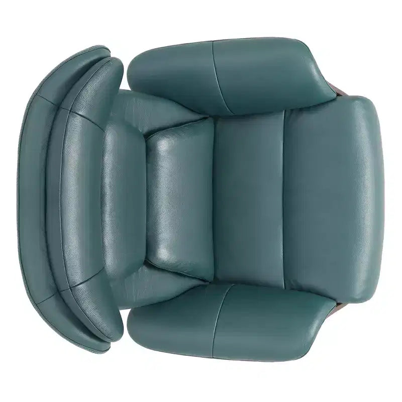 Fauteuil inclinable pivotant Spruce&Spring avec pouf et appuie-tête réglable