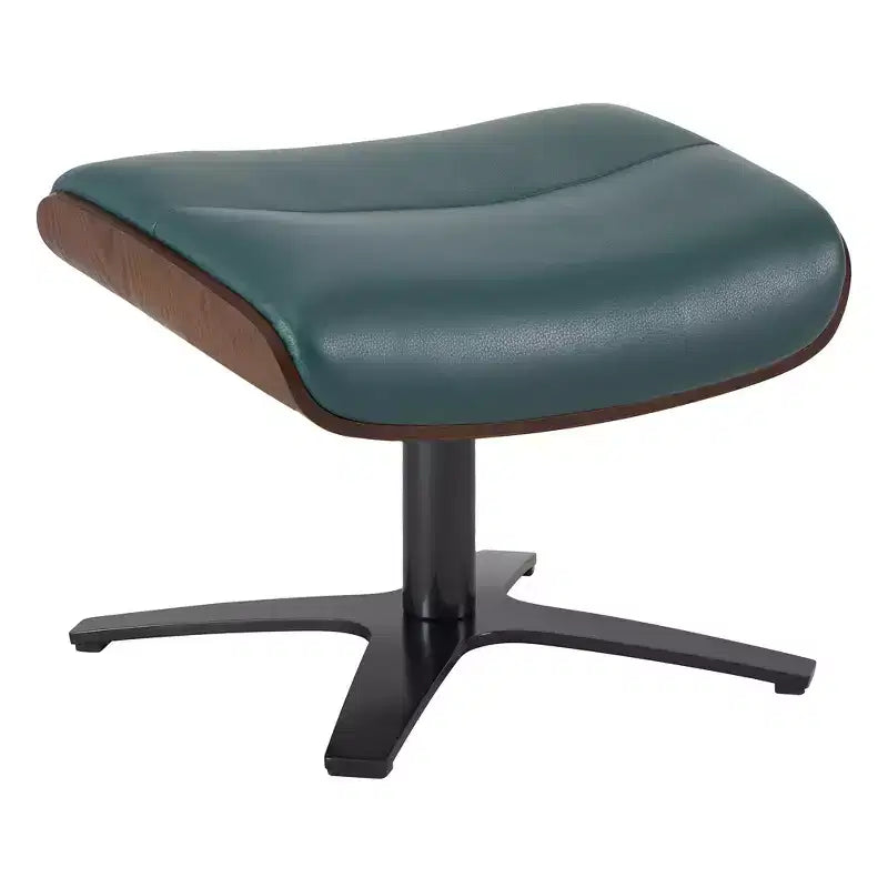 Fauteuil inclinable pivotant Spruce&Spring avec pouf et appuie-tête réglable
