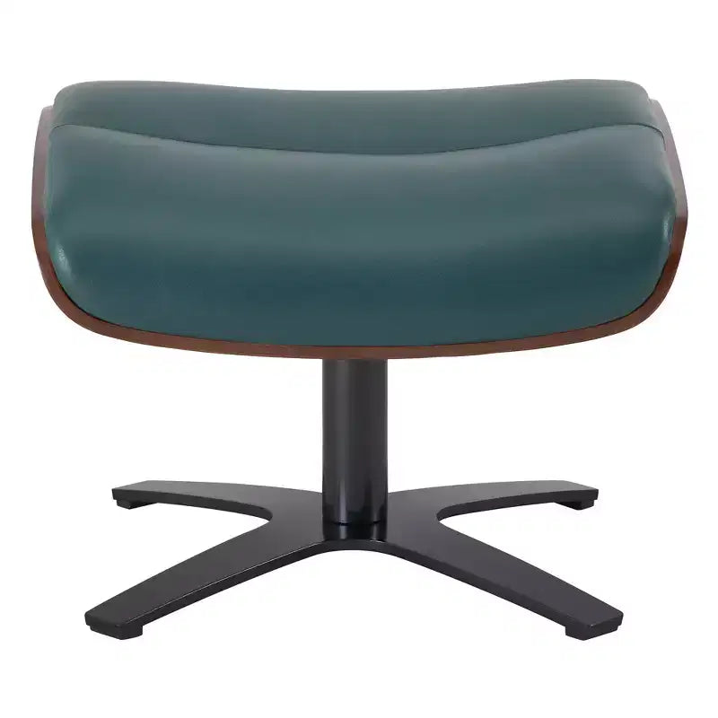 Fauteuil inclinable pivotant Spruce&Spring avec pouf et appuie-tête réglable