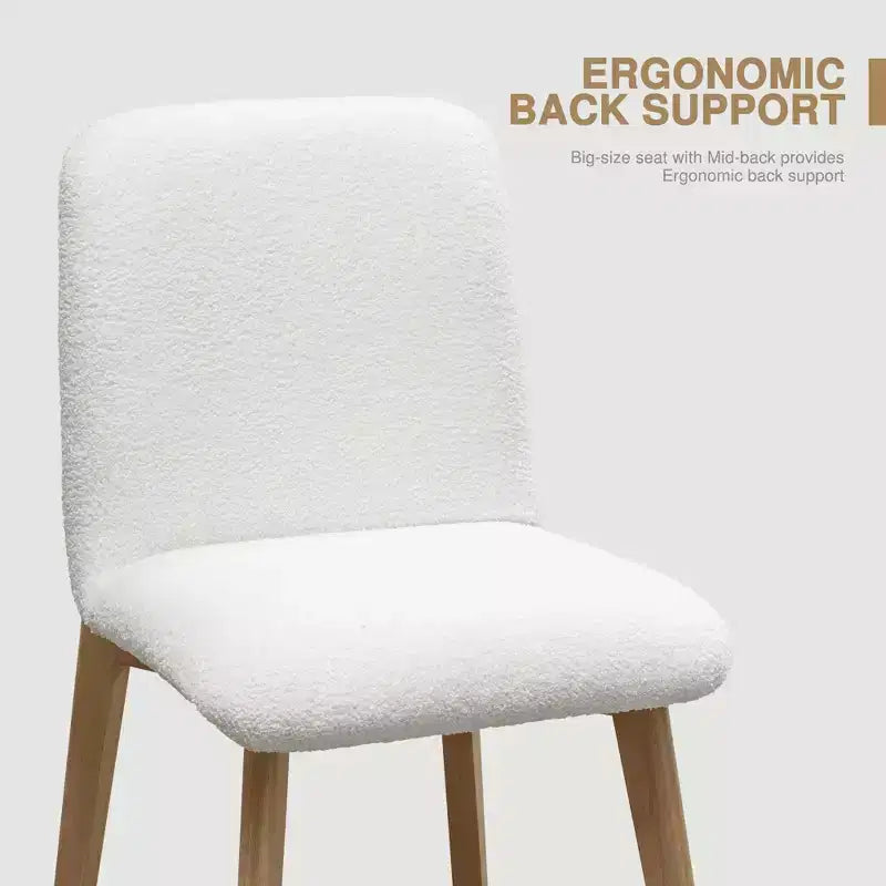 Chaise de salle à manger MAYEERTY avec pieds en bois pour la cuisine