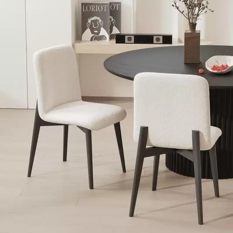 Chaise de salle à manger MAYEERTY avec pieds en bois pour la cuisine