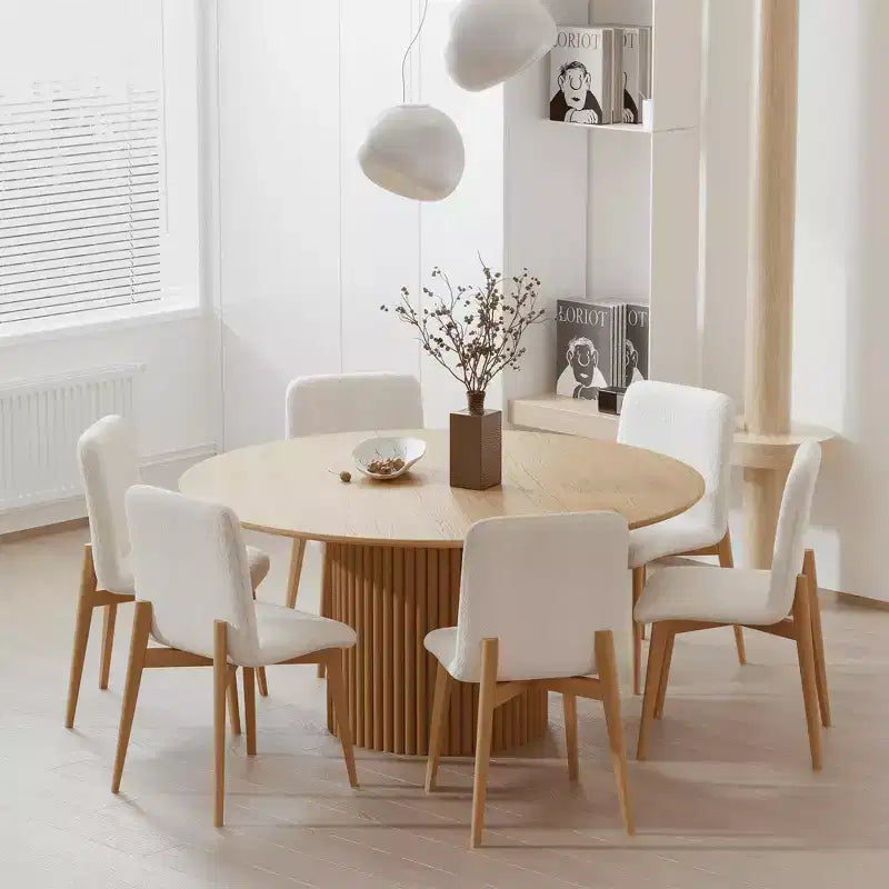 Chaise de salle à manger MAYEERTY avec pieds en bois pour la cuisine
