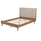 Lit plateforme Queen/King Size avec tête de lit capitonnée - ModernLuxe