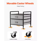 Support pour mini-réfrigérateur VEVOR avec rangement, table pour mini-réfrigérateur de 80 kg avec 2 tiroirs et 4 roulettes pivotantes, étagère mobile pour mini-réfrigérateur, gris