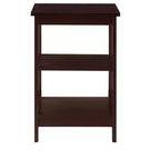 Table d'appoint Belmont de HomeStock avec surface spacieuse et étagères multiples, table d'appoint fonctionnelle pour le rangement de livres, de décorations et d'articles d'usage quotidien