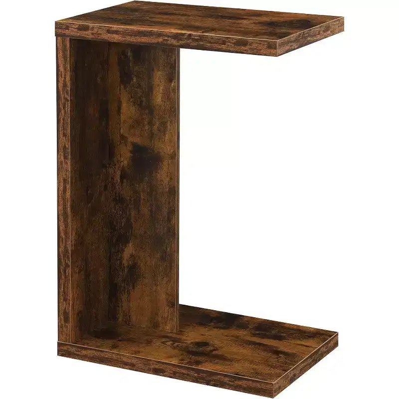 HomeStock Belmont - Table d'appoint contemporaine en forme de C avec accès facile au canapé, design polyvalent à côté d'un fauteuil et style moderne minimaliste