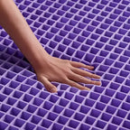 Le matelas en mousse à gel Purple Mattress 9.25 Medium avec 2 grilles GelFlex, blanc