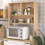 Buffet en bois Okak avec 4 portes et 2 tiroirs, meuble de rangement pour salon, salle à manger, cuisine