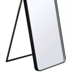Okak 64*17in Miroir sur pied moderne à bords arrondis, Miroir psyché multifonction avec trou de suspension, Miroir mural pour dressing, salon