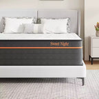 Matelas hybride Queen Sweetnight 14 po en mousse à mémoire de forme/à ressorts ensachés de fermeté moyenne, livré dans une boîte