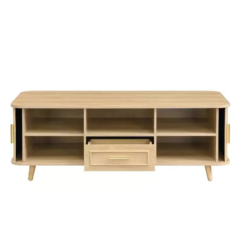 Table basse Christopher Knight Home Nova multi-rangements avec portes coulissantes et tiroir