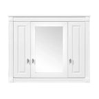 FAMYYT Armoire à pharmacie rectangulaire de 34 po L x 28 po H à montage en surface avec miroir et étagères réglables