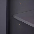 Meuble-lavabo de salle de bain moderne 24 pouces, meuble sous-vasque à lavabo simple avec 2 portes et 1 tiroir, étagères réglables