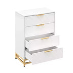 Commode en bois, meuble de rangement vertical moderne avec dispositif anti-basculement, convient aux chambres à coucher, salons et couloirs.