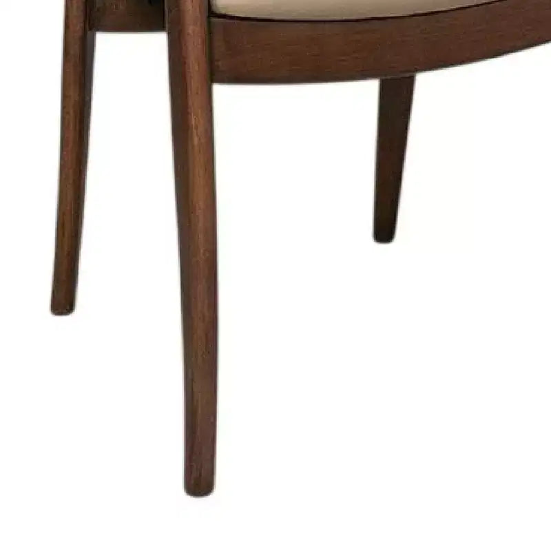 Chaise de salle à manger Royal Hampton (lot de 2), fauteuils modernes, bois d'hévéa brun