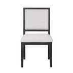 Lot de 2 chaises de salle à manger Royal Hampton, style campagnard, en bois noir