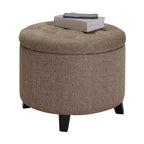 Pouf de rangement rond Comfort HomeStock