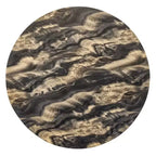 Table de salle à manger moderne Cavira de Roundhill Furniture en imitation marbre avec pied piédestal en bois