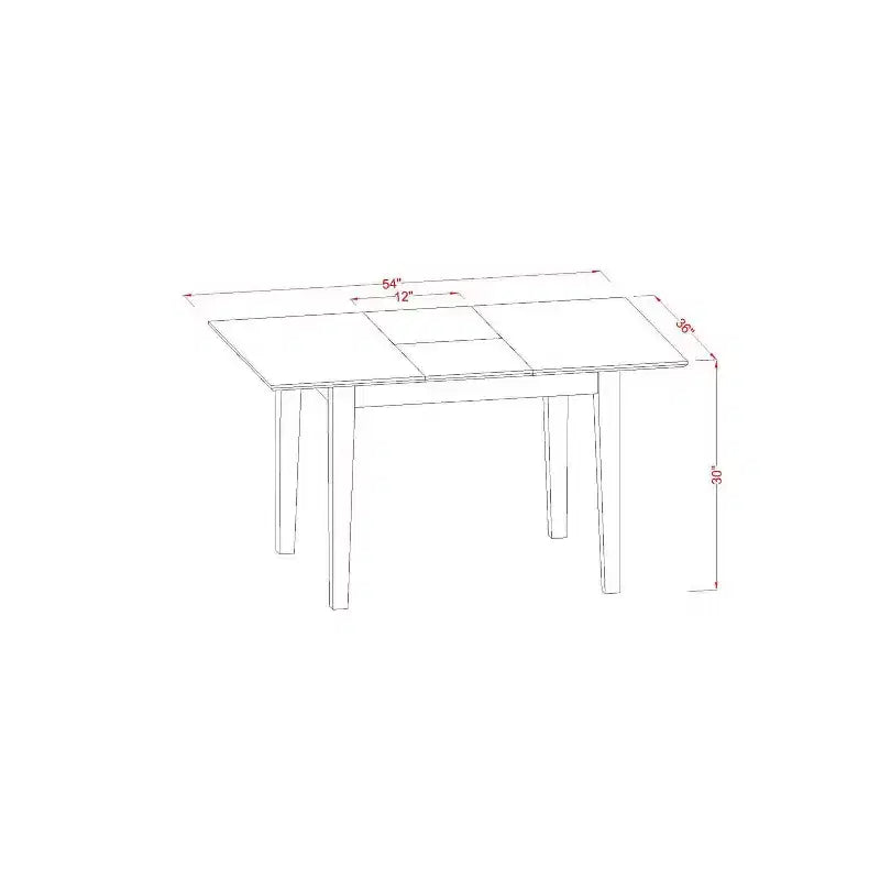 Ensemble de salle à manger côtier - Table, chaises et banc pour petites cuisines
