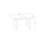 Ensemble de dînette classique - Petite table et chaises de salle à manger - Table de cuisine pour 4 - Design élégant