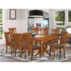 Ensemble de salle à manger Table et chaises en bois massif fabriquées à la main avec rallonge