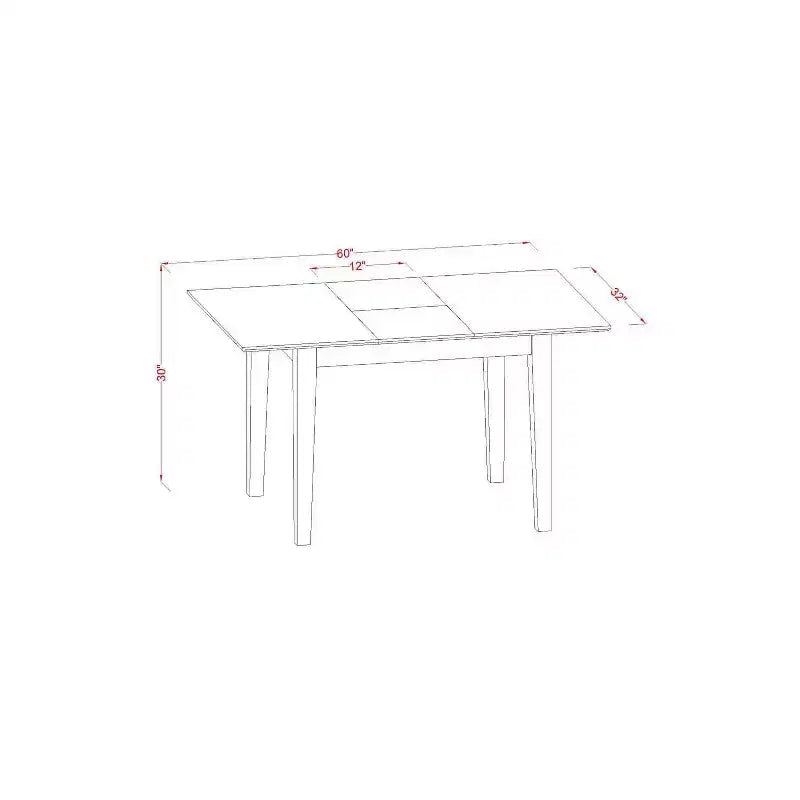 Ensemble de salle à manger méditerranéen - Table extensible et 6 chaises - Assise en bois - Finition acajou - Meubles de salle à manger