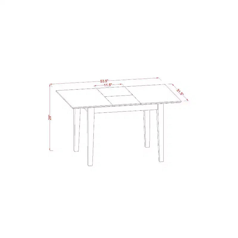 Table de salle à manger HomeStock 7 pièces en bois massif finition acajou avec 6 chaises