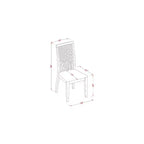 HomeStock – Ensemble de table à manger rectangulaire avec plateau en bois massif et rallonges, 3 pièces, fini blanc lin
