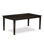 Ensemble de salle à manger 7 pièces - Table de cuisine à pied central et chaises en similicuir - 107x183 cm