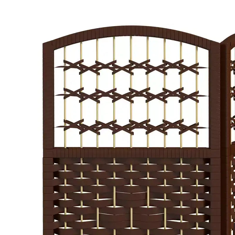 Paravent pliant à 6 panneaux, séparateur de pièce portable en fibre ondulée pour bureau à domicile
