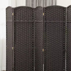 Paravent Pliant 6 Panneaux 1,7 m de Hauteur Écran d'Intimité Séparateur de Pièce Autoportant pour Bureau à Domicile