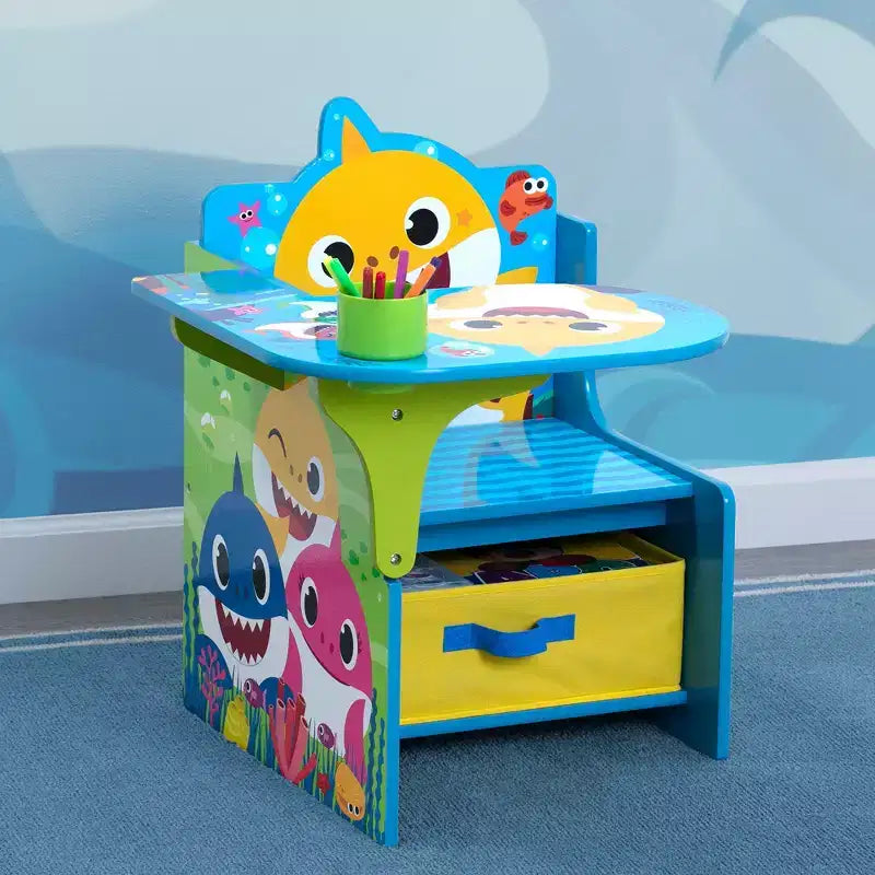 Bureau Chaise pour Enfants Delta Children Requin Bébé avec Rangement