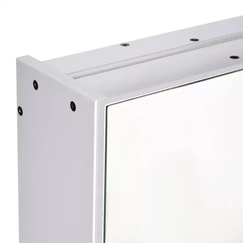 Armoire à pharmacie à LED, organisateur de miroir de salle de bain mural avec interrupteur tactile variateur, chargement USB