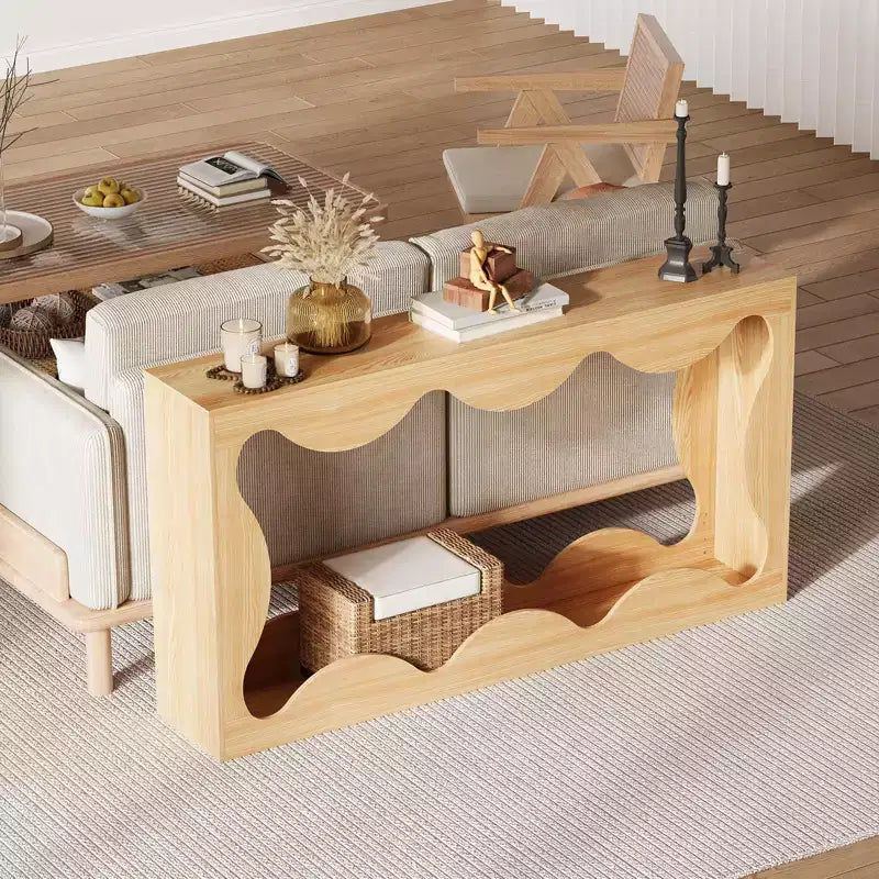Table d'entrée de ferme de 160 cm, console avec rangement, table de canapé derrière le canapé, table d'entrée étroite pour salon, couloir, entrée, foyer