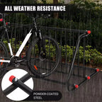Support de rangement pour vélos au sol, robuste, 5/10 places, en acier, pour garages, magasins, écoles, solide et facile à assembler