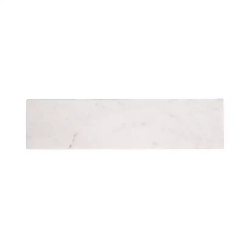 Étagère murale en marbre Kate and Laurel Hatley, blanc et doré, 20
