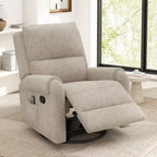 Fauteuil inclinable de massage rembourré en chenille pivotant et basculant Elmsford Modern de Christopher Knight Home