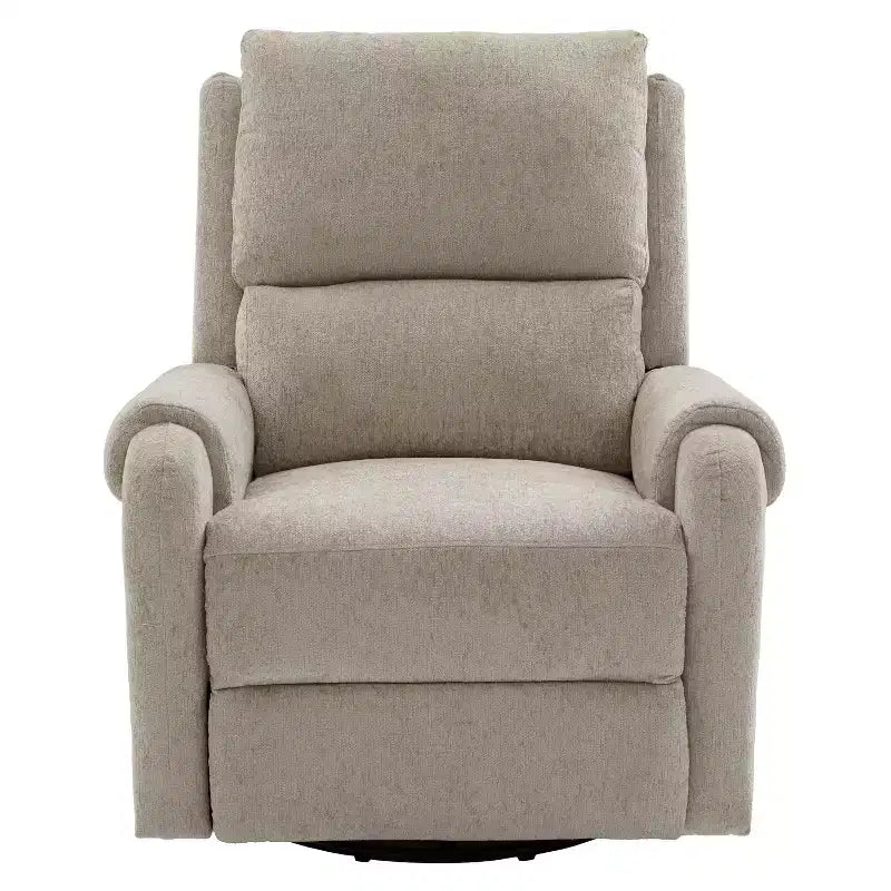 Fauteuil inclinable de massage rembourré en chenille pivotant et basculant Elmsford Modern de Christopher Knight Home