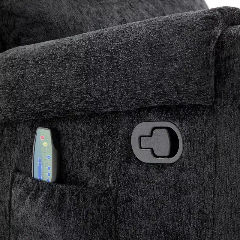 Fauteuil inclinable de massage rembourré en chenille pivotant et basculant Elmsford Modern de Christopher Knight Home