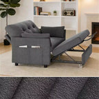 Dyonery Canapé-lit 51 avec pochette latérale, petit canapé-lit convertible 2 en 1 pour appartement, chambre et petit espace